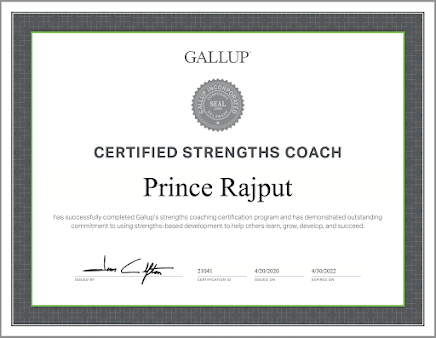 Gallup Certificate